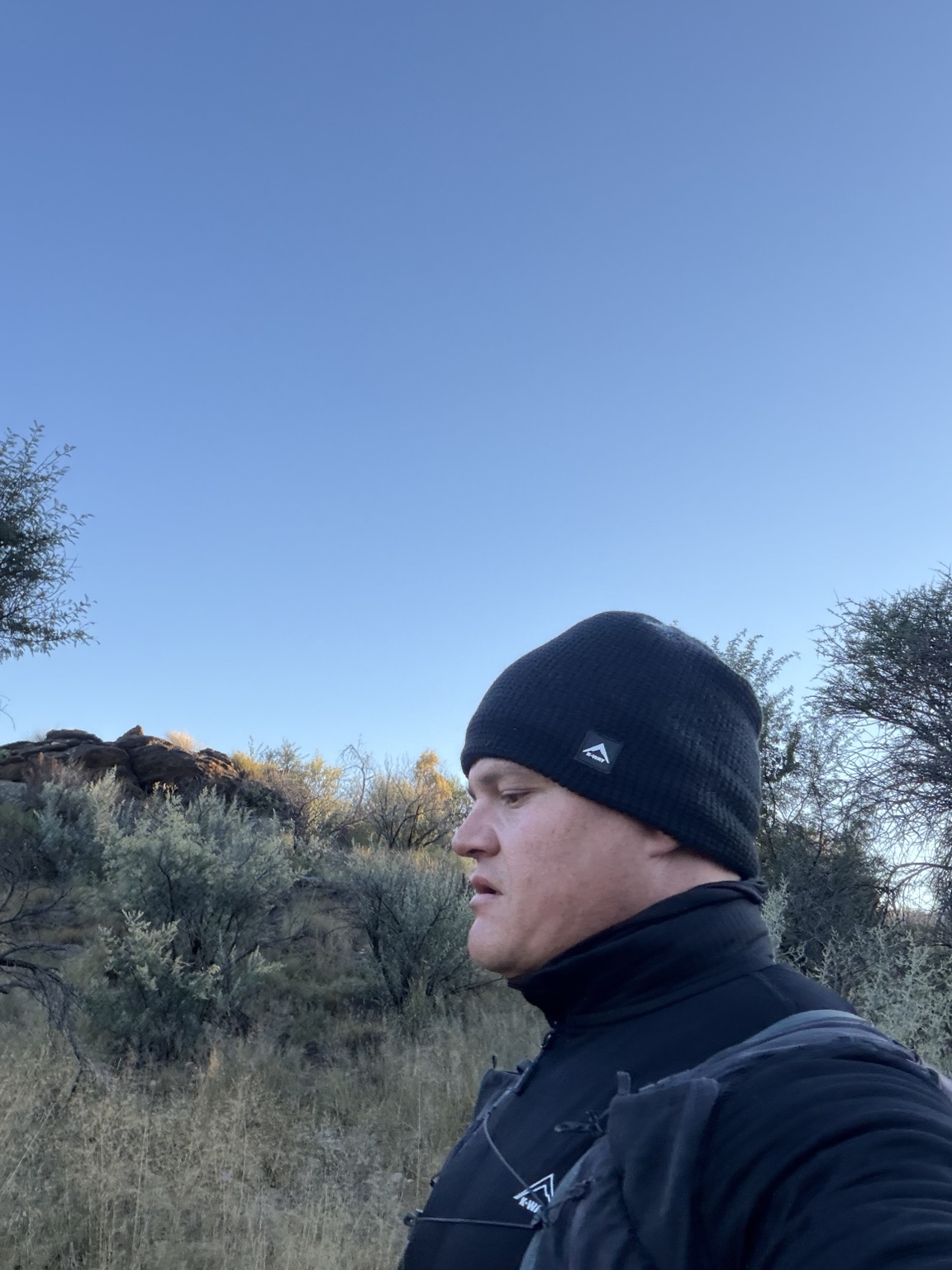 Francois on an early morning trail